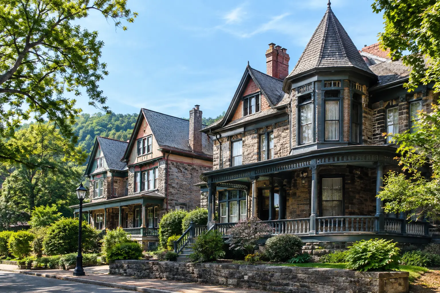 Jim Thorpe Mansions Worth Seeing From the Street