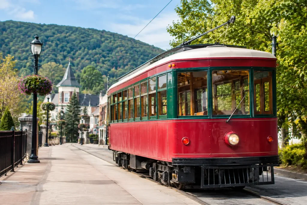 Trolley Boarding Times in Jim Thorpe